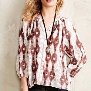 Anthropologie Line & Dot Socompa peasant blouse